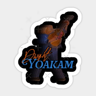 Dwight Yoakam Retro Country Icon Tribute Sticker